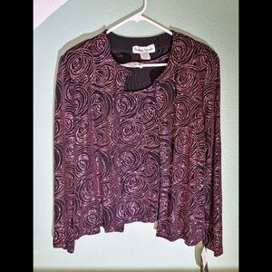 Ronnie Nicole Tank Top And Sweater Duo Glitter Sparkling Size L